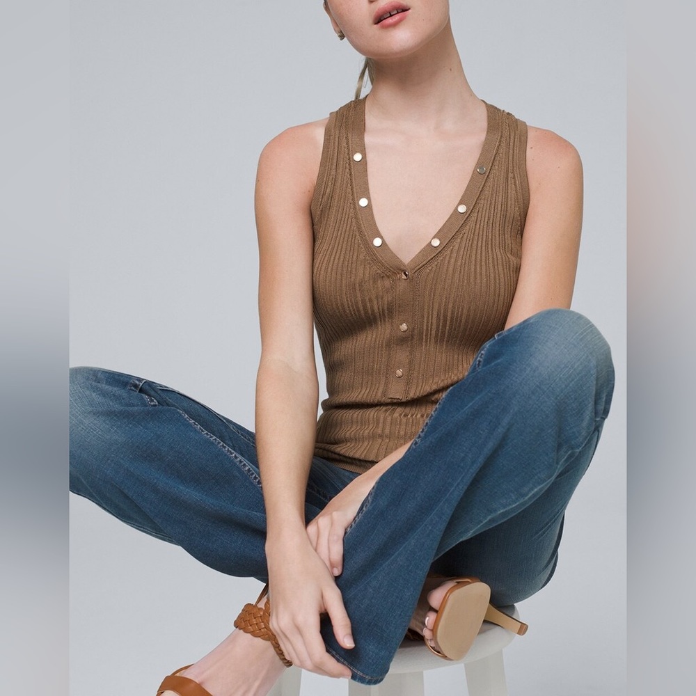 Small White House Black Market Tank Top